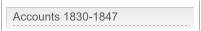 Accounts 1830-1847